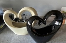 Pair heart shaped table - of,
