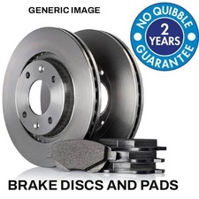 FRONT BRAKE DISCS AND PADS FOR