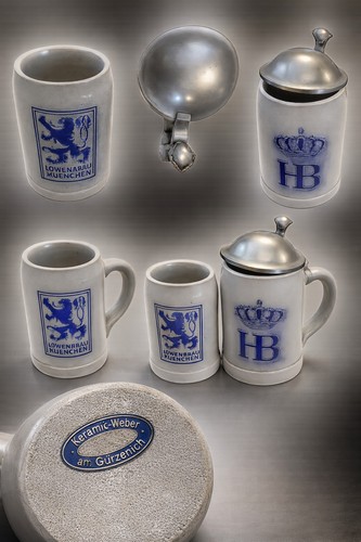 Authentic german beer steins - german,