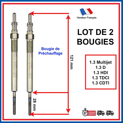 Glow plug for ford 1 - glow, 1.3