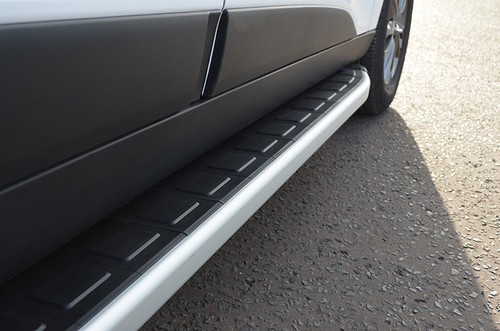 Aluminium side steps bars - aluminium,