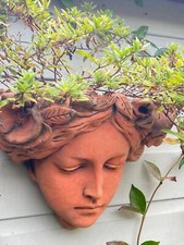 'Melody' planter Art Nouveau style stone home garden ornament flower basket