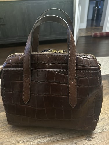 Fossil sydney satchel brown - sydney,