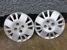 Pair of Genuine Peugeot Bipper Van 14" Wheel Trims Hub Caps x2