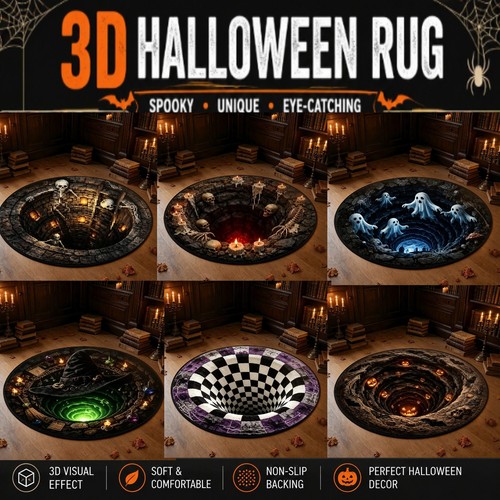 Halloween rug novelty - 3d,