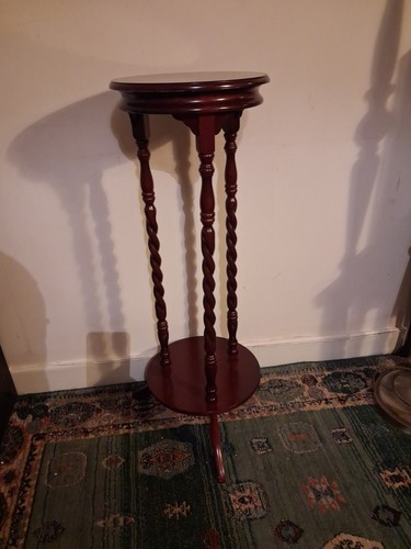 Plant stand table - table, mahogany