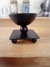12 x Black Metal Tealight Or