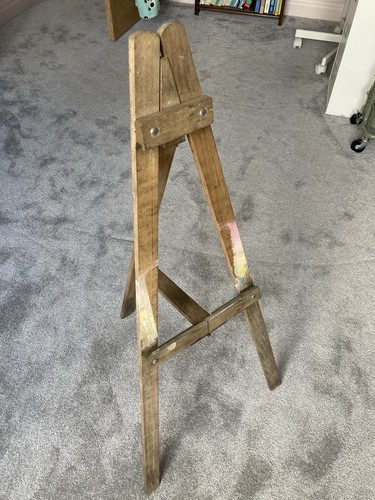 Vintage folding wooden - , a-frame