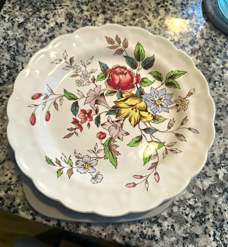 Vintage plates and bowls made