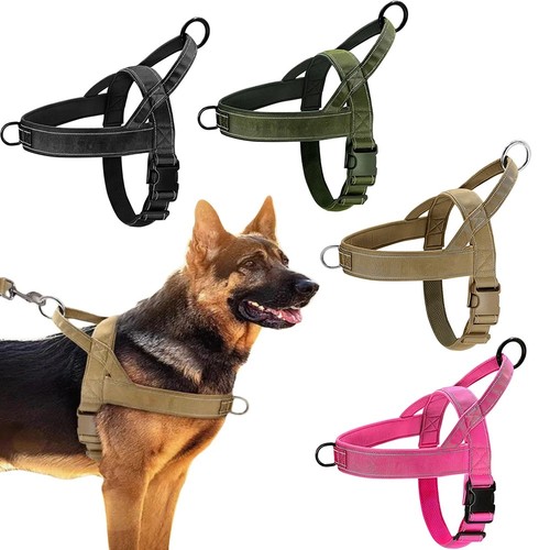 Tactical anti pull dog harness - anti,