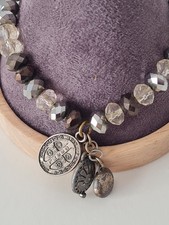BiBA Silver Tone  Brown  Clear