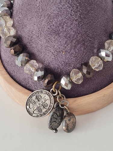 Biba silver tone brown - silver,