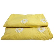 Laura Ashley Girls Single Cotton Duvet Set X2 Yellow With White Daisy Used Once