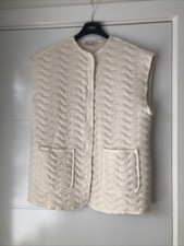 Zara Womens Cream Gilet Size