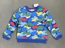 Cath Kidston Blue Boys Camouflage Oscar Sweatshirt - RRP £30