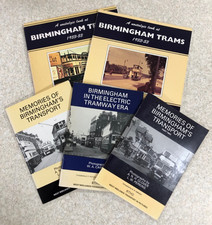 Set of 5x Birmingham Tram / Bus / Transport Publications by David Harvey
