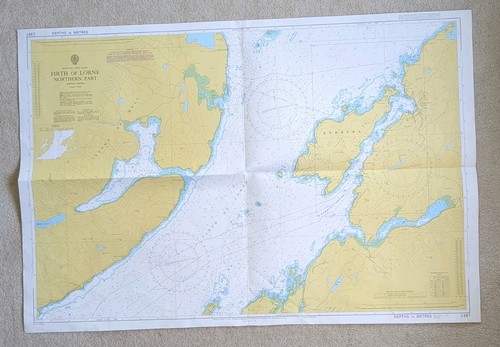 Vintage admiralty chart 2387 - chart,