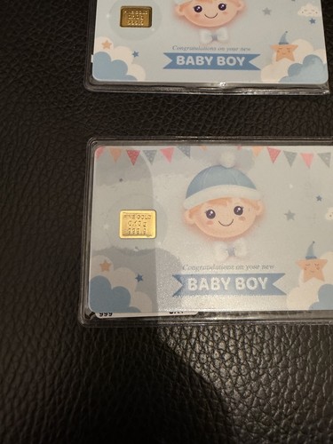 Baby boy small - gold, bar