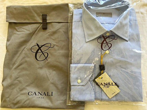Canali blue geometric cotton - canali,