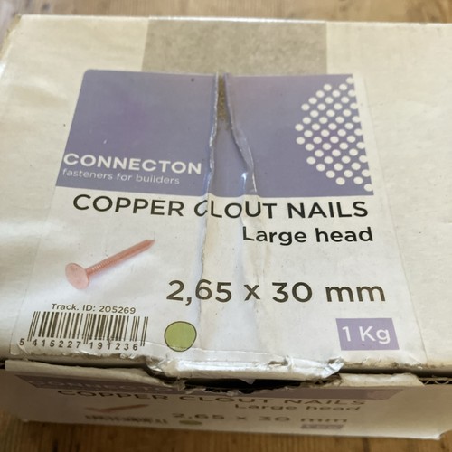 Copper clout nails - 30mm, large