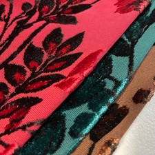 Velvet Velour Devore Fabric