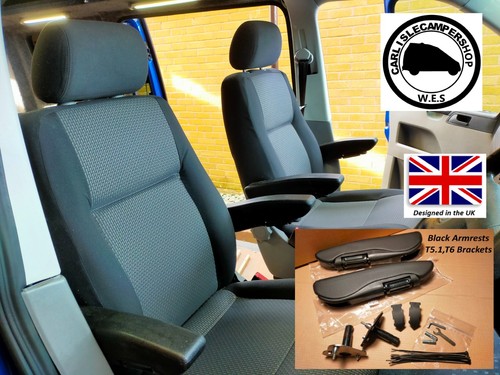 Black t6 1 armrest - vw, t6.1