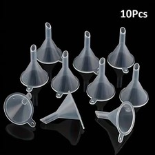 10x Mini Plastic Funnel Oil