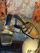 Zara Gold Metallic Snakeskin