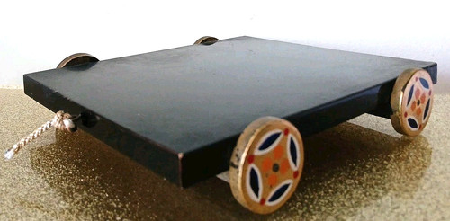 Vtg japanese pull cart - japanese,