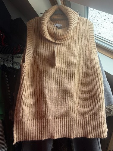 Zara beige chunky knit jumper - beige,
