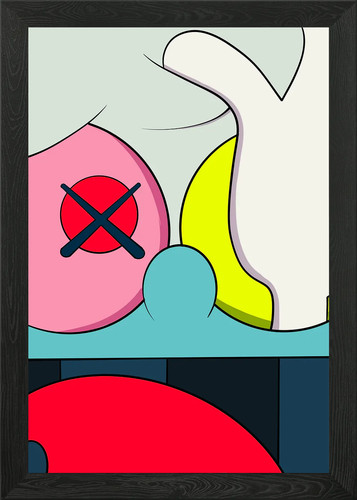 Graffiti kaws framed - graffiti, wall