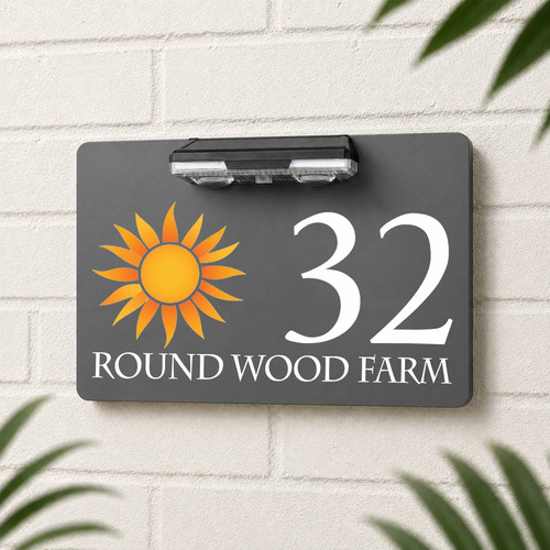 Personalised house number - personalised,