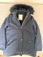 Girls M&S Navy Parka Coat