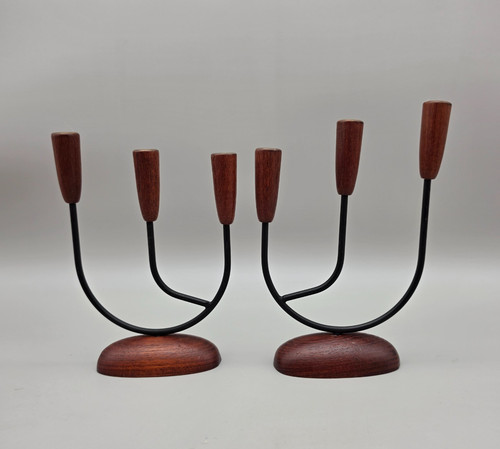 Candlesticks two danish - -,