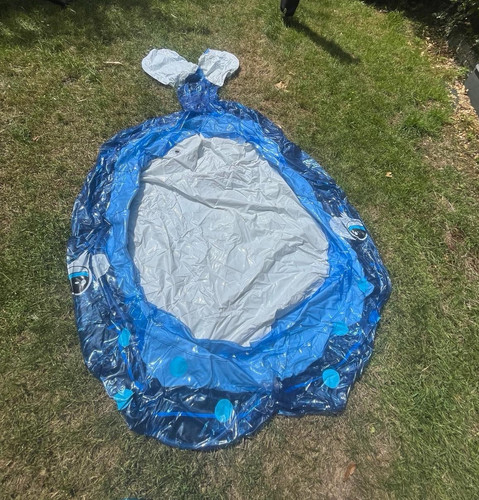 Blue grey oval kids - &,