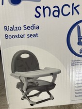 Chicco Pocket Snack Booster Seat Foldable Grey travel baby high chair 6 months +