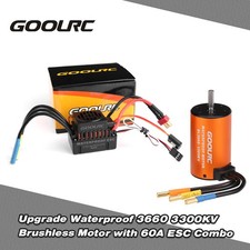 GoolRC Upgrade Waterproof 3660 3300KV Brushless Motor With 60A ESC Combo Set For