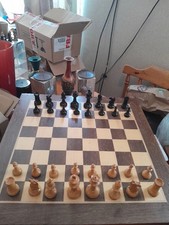 Antique Wooden Staunton Chess