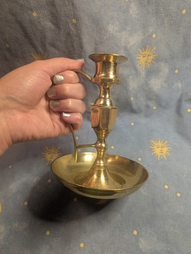 Vtg solid brass wee - solid,