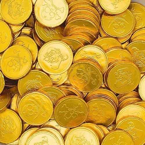 Gold milk chocolate pirate - chocolate,