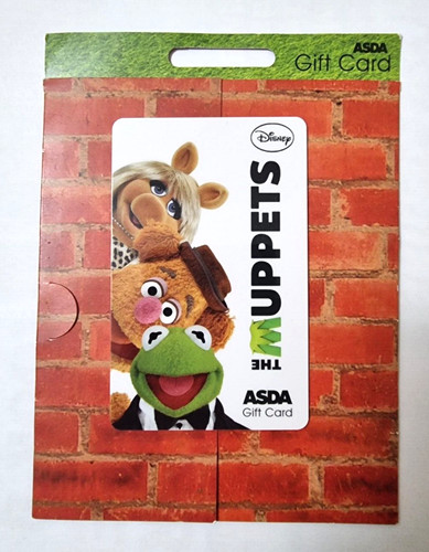 The muppets asda gift card - the,
