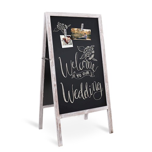 Wooden board pavement sign - pavement,