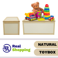 Kids wooden toy storage box - kids,