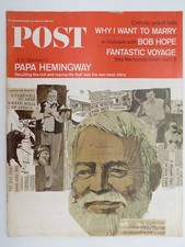 THE SATURDAY EVENING POST MAGAZINE, MARCH 12, 1966 (PAPA HEMINGWAY)  1966