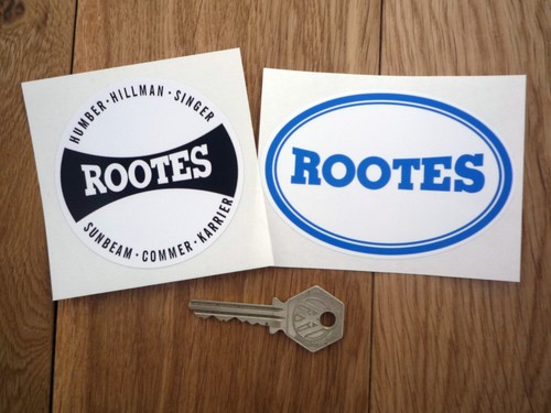 Rootes classic car stickers - classic,