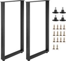 Tolstil Metal Table Legs Auction Set of 2 Black 100cm Long Supports up to 300 kg