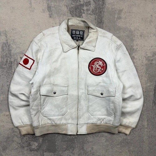 Avirex leather flight - flight, jacket