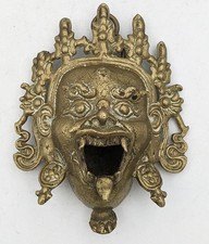 TIBETAN BRASS MASK INCENSE