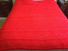 Vintage Knitted Red with Red