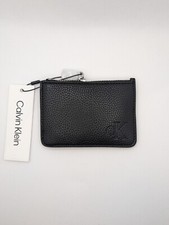 Calvin Klein Men's Black Leather Cardholder With zip (RRP £79)
